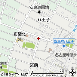 愛知県江南市安良町八王子115周辺の地図