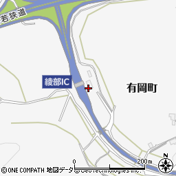 西日本高速道路株式会社　関西支社綾部料金所周辺の地図