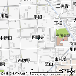 愛知県一宮市時之島円明寺周辺の地図