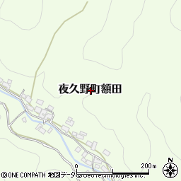 京都府福知山市夜久野町額田周辺の地図