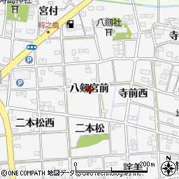 愛知県一宮市時之島八剱宮前周辺の地図