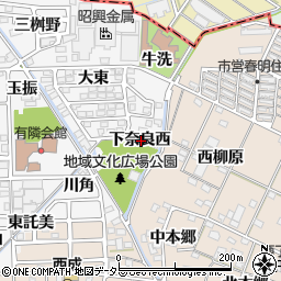 愛知県一宮市時之島下奈良西周辺の地図