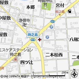 愛知県一宮市時之島上屋敷60周辺の地図