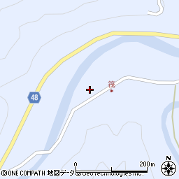 兵庫県養父市大屋町筏249周辺の地図