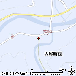 兵庫県養父市大屋町筏431周辺の地図