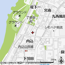 愛知県一宮市奥町内込32周辺の地図
