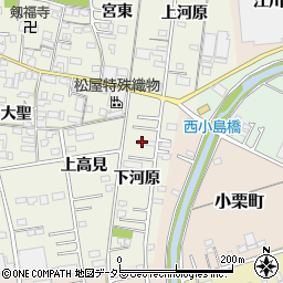 愛知県一宮市今伊勢町馬寄下河原7周辺の地図
