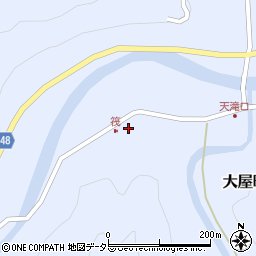兵庫県養父市大屋町筏365周辺の地図