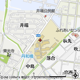 愛知県一宮市丹羽中山周辺の地図