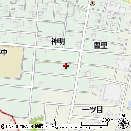 愛知県江南市上奈良町神明240周辺の地図