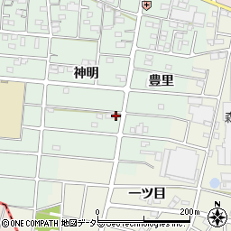 愛知県江南市上奈良町神明241周辺の地図