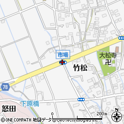 市場周辺の地図