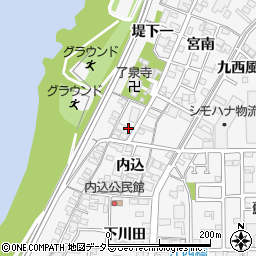 愛知県一宮市奥町内込30周辺の地図