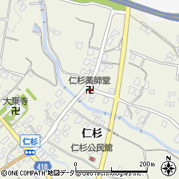 仁杉薬師堂周辺の地図