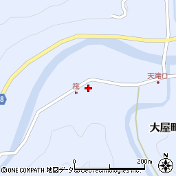 兵庫県養父市大屋町筏367周辺の地図