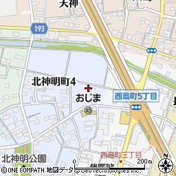 愛知県一宮市一宮西小島裏周辺の地図