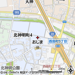 愛知県一宮市一宮（西小島裏）周辺の地図