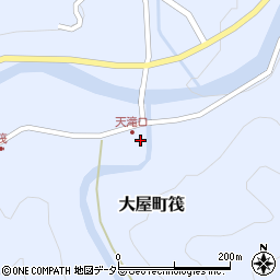 兵庫県養父市大屋町筏462周辺の地図