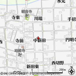 愛知県一宮市時之島中新田23周辺の地図