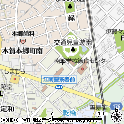 愛知県江南市木賀町大門周辺の地図
