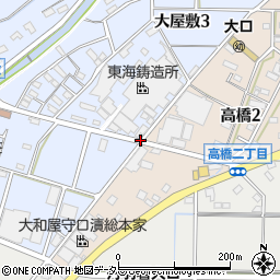 日本紙工・東海鋳造所前周辺の地図
