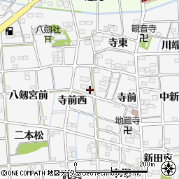 愛知県一宮市時之島寺前西12周辺の地図