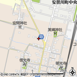 滋賀県高島市安曇川町三尾里398周辺の地図