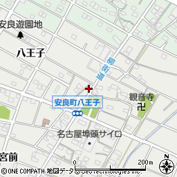 愛知県江南市安良町八王子234周辺の地図