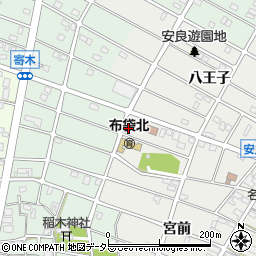 愛知県江南市安良町八王子124周辺の地図