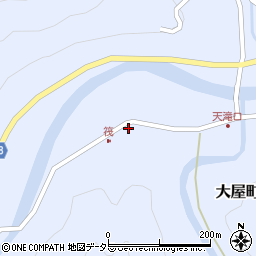 兵庫県養父市大屋町筏368周辺の地図