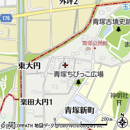愛知県犬山市青塚122周辺の地図