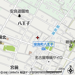 愛知県江南市安良町八王子211周辺の地図