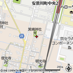 滋賀県高島市安曇川町三尾里568周辺の地図