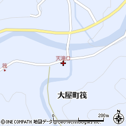 兵庫県養父市大屋町筏455周辺の地図
