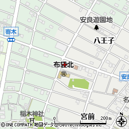 愛知県江南市安良町八王子123周辺の地図
