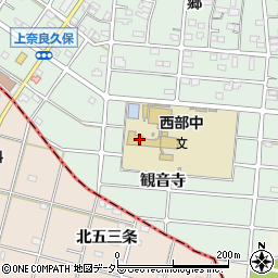 愛知県江南市上奈良町観音寺60周辺の地図