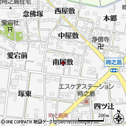 愛知県一宮市時之島南屋敷周辺の地図
