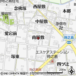 愛知県一宮市時之島（南屋敷）周辺の地図