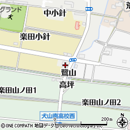 愛知県犬山市下小針周辺の地図
