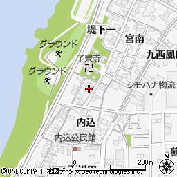 愛知県一宮市奥町内込15周辺の地図