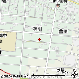 愛知県江南市上奈良町神明228周辺の地図