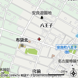 愛知県江南市安良町八王子113周辺の地図