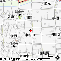 愛知県一宮市時之島中新田30周辺の地図