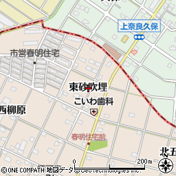 愛知県一宮市春明東砂吹埋周辺の地図