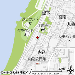 愛知県一宮市奥町堤下一103周辺の地図