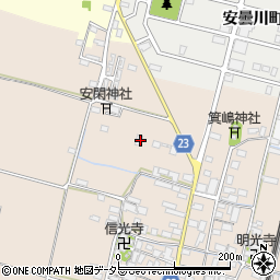 滋賀県高島市安曇川町三尾里372周辺の地図