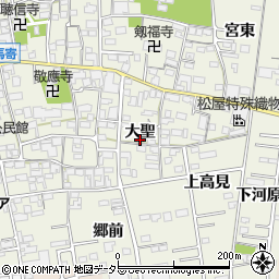 愛知県一宮市今伊勢町馬寄大聖周辺の地図