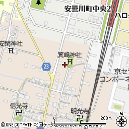 滋賀県高島市安曇川町三尾里558周辺の地図