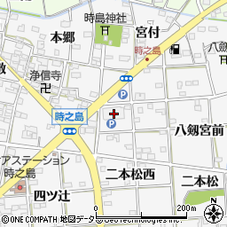 愛知県一宮市時之島辰已出21周辺の地図