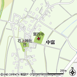 富西寺周辺の地図